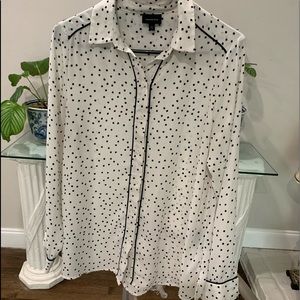 WWW Polka Dot Button Down